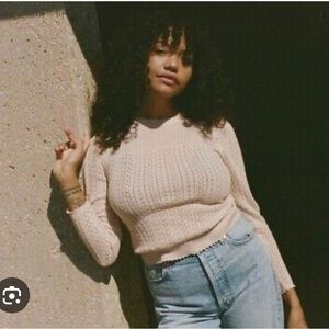 Dôen Sofina pointelle sweater, NWOT